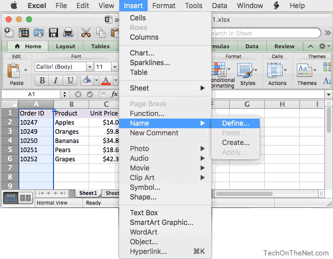 excel for mac and function